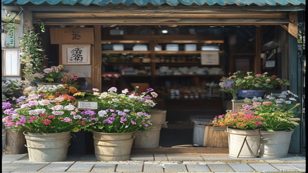 マミーショッピングセンター内、神明台花園の店頭の様子